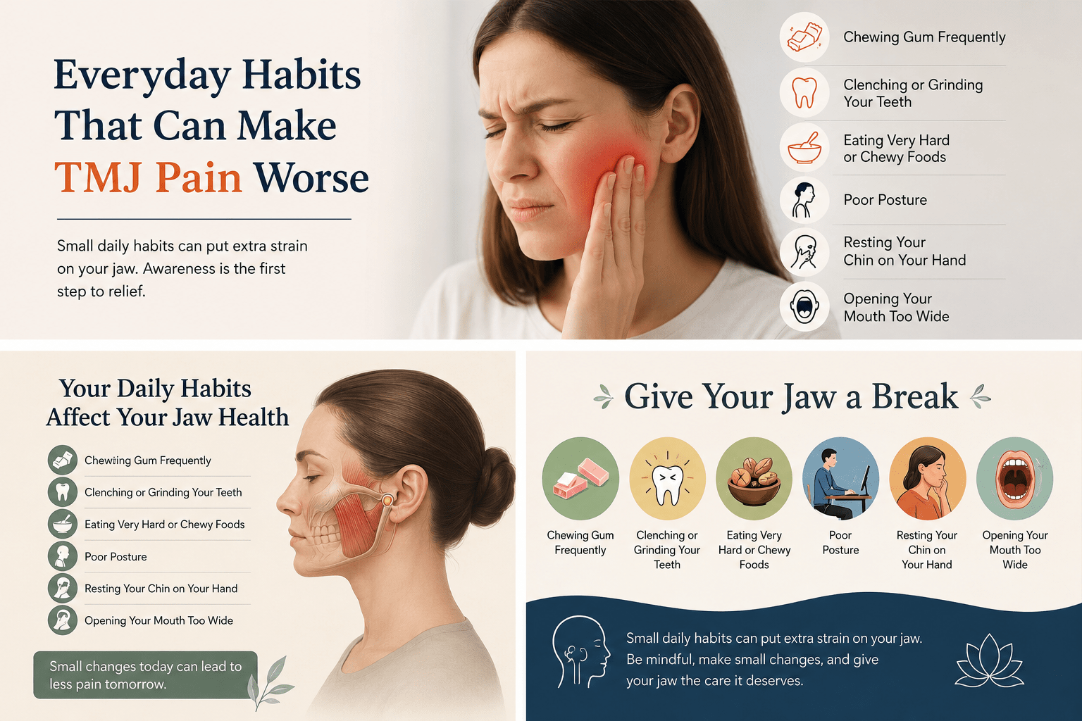 Everyday Habits That Can Make TMJ Pain Worse